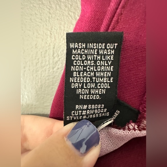 Rewash Elegant Burgundy going out business casual Women's Skirt - Picture 8 of 9